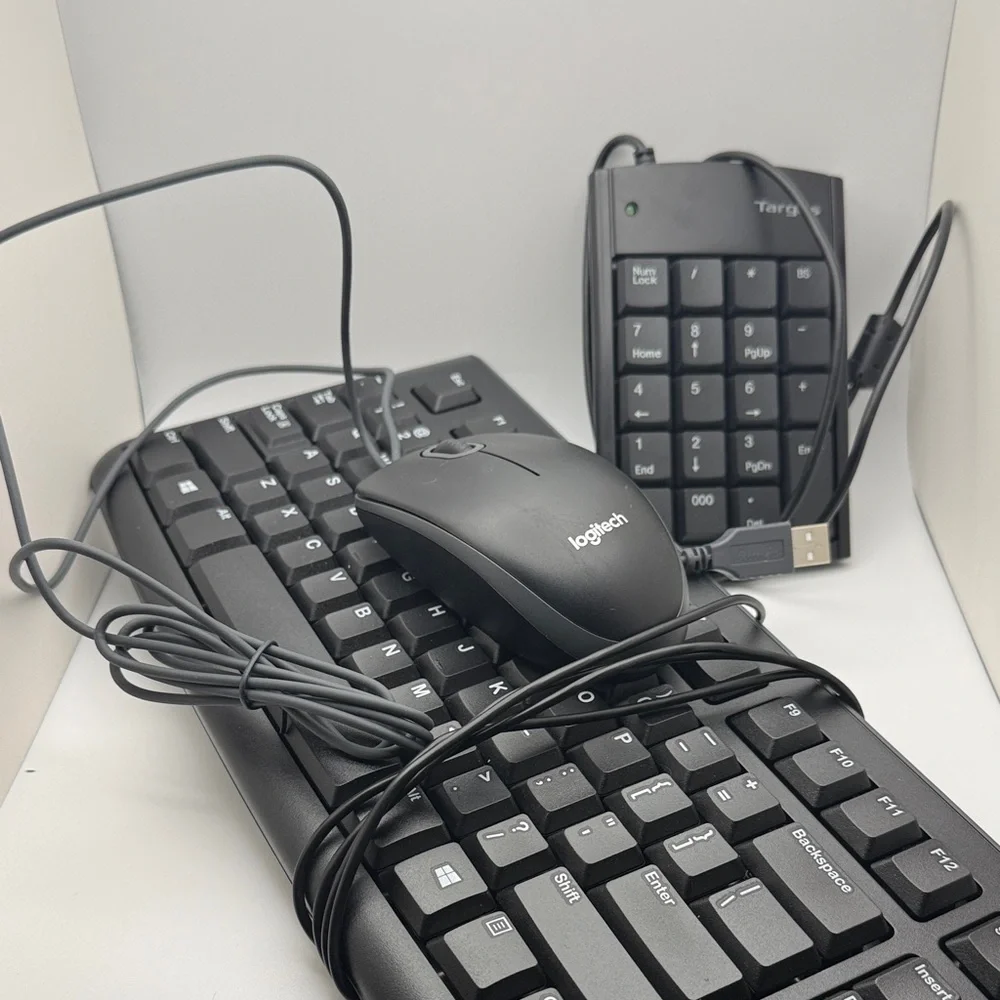 Logitech Black Keyboard and Mouse Combo